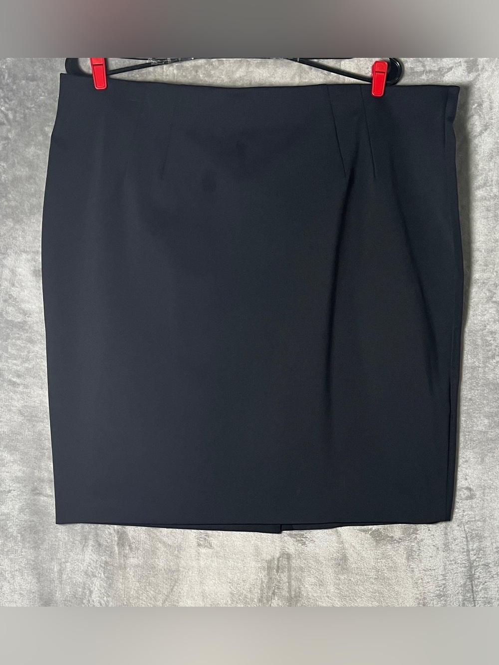 Lane Bryant Black Pencil Skirt with Front Drape